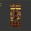 Classic Wooden Writing Desk With Bookcase Multiple Storage Drawers Books And Stationery On Top