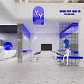 Modern Barber Shop 3d model