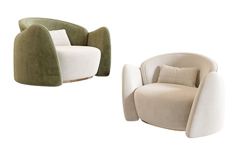 Modern Poliform Single Sofa 3d model