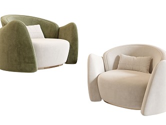 Modern Poliform Single Sofa 3d model