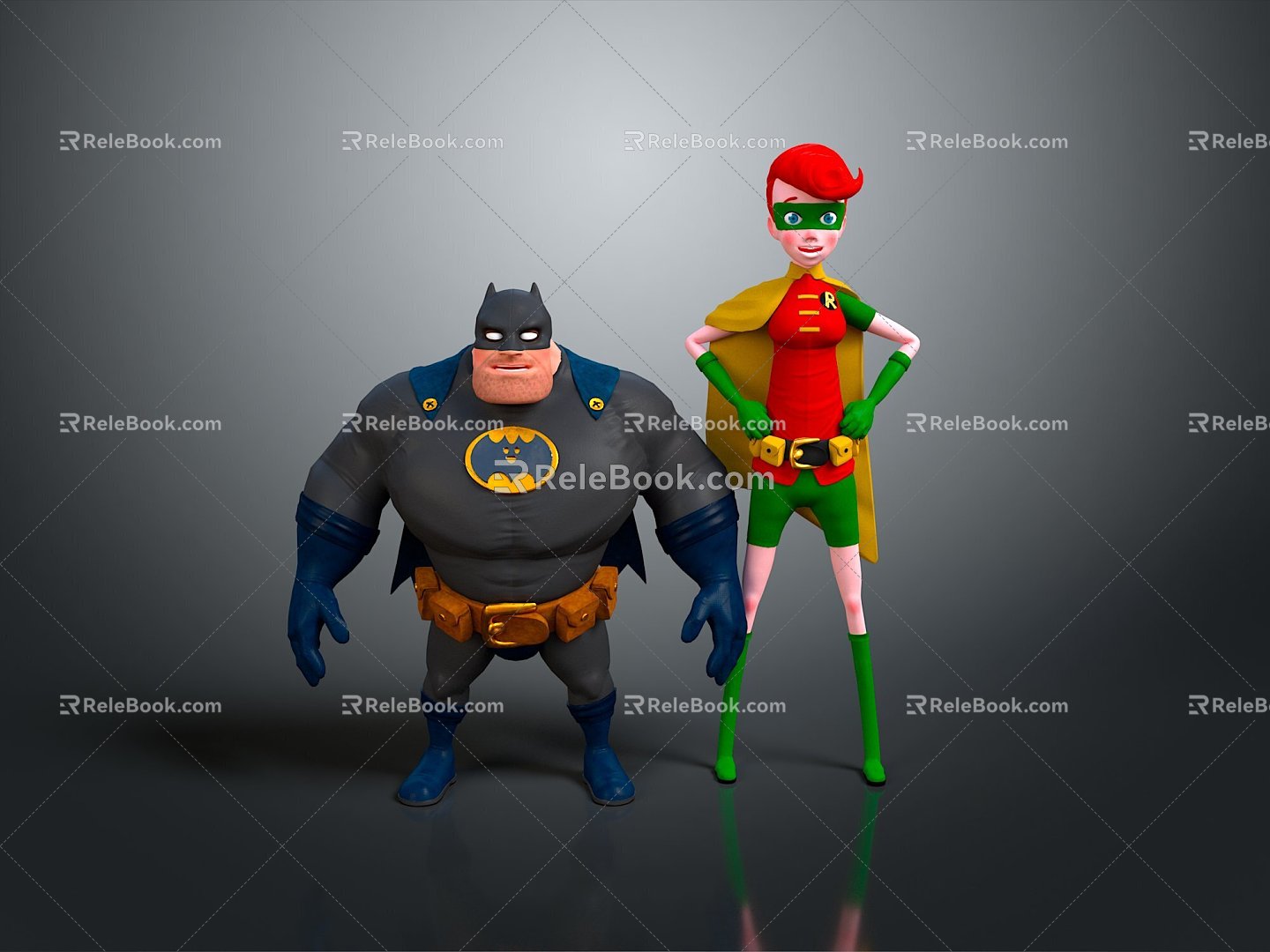 Batman Wyman Heroes Cartoon Batman Anime Batman Anime Batman Animated Characters 3d model