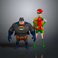 Batman and Robin Collectible Action Figures With Detailed Costumes And Standing Pose