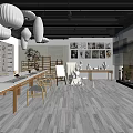 New Chinese Style Studio 3d model