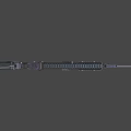 Submachine guns and rifles 3d model