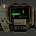 Modern game machine beep kid handheld game machine radiation 3d model