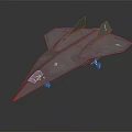 Advanced Stealth Fighter Jet With Sleek Dark Gray Aerodynamic Design And Twin Tailfins