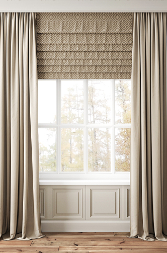 Modern Curtains 3d model