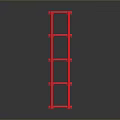 Iron frame large iron frame iron frame house factory industrial iron frame iron ladder rigid ladder work frame rigid scaffold 3d model