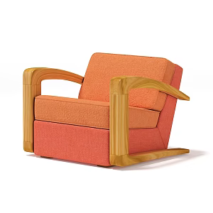 Modern Furniture Indoor Furniture Single Chair Single Sofa 3d model