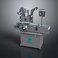 WANLIN Automatic Labeling Machine With Conveyor Belt And Control Panel