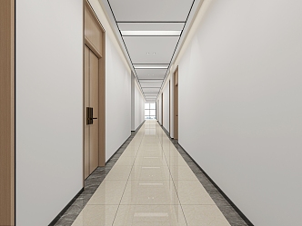 Modern Aisle Corridor 3d model