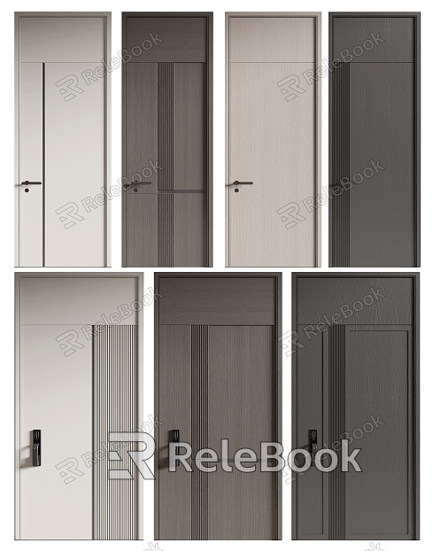 Door combination bedroom door room door single door swing door entry door security door model