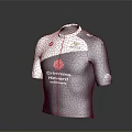 Blue And White Cycling Jersey With Carmina Hotels Emova Logos