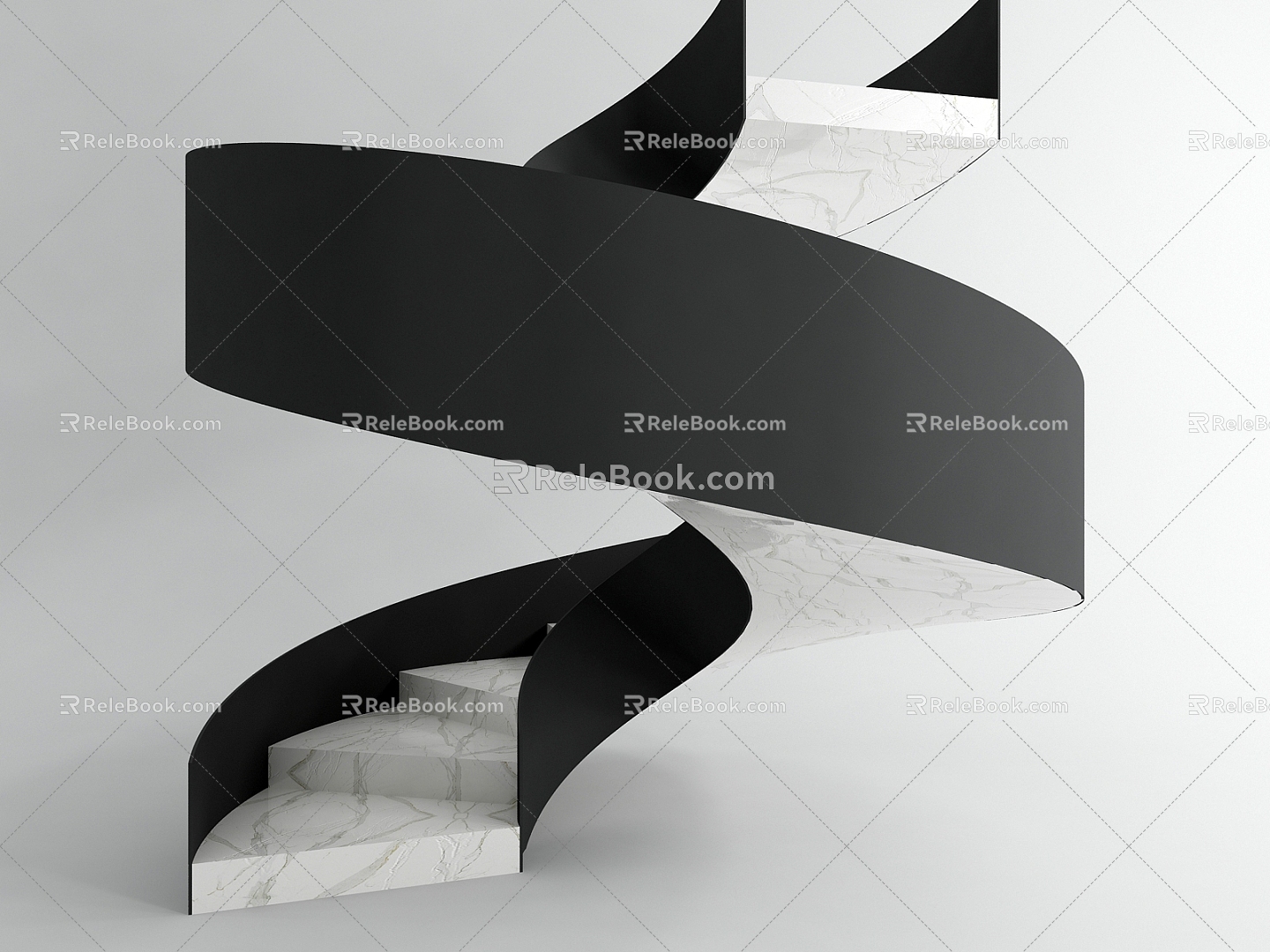 revolving staircase 3d model