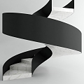 revolving staircase 3d model