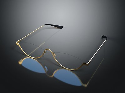 glasses sunglasses glasses near vision presbyopic glasses realistic 3d model