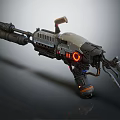 Modern flame gun flame thrower 3d model
