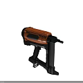Orange and Black Electric Staple Gun With Handle And Magazine