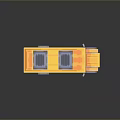 Yellow School Bus With Solar Panels And School Sign 3D Model Design