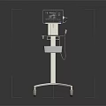 Industrial Equipment With Mobile Stand Digital Display Screen Wheels And Storage Compartment