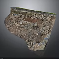 Archaeological Excavation Site Featuring Stone Remains And Soil Layers