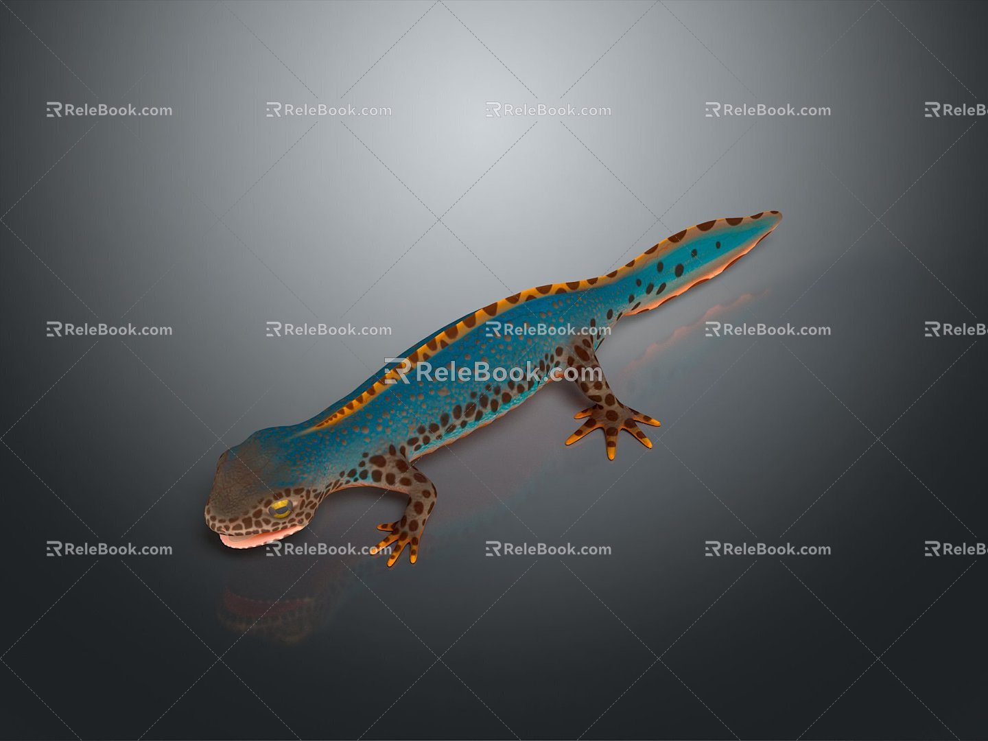 Lizard Anime Lizard Cartoon Lizard Reptile Cold Blooded Animal Reptile Reptile 3d model