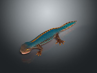 Lizard Anime Lizard Cartoon Lizard Reptile Cold Blooded Animal Reptile 3d model