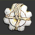 Handcrafted Weapon Hammer With Colorful Braided Handle And White Head