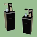 Modern Standing Water Dispensers with Black and Gold Design for Daily Home Use