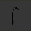 Black Fashion Cape With Feather Trim On Top And White Symbol Middle