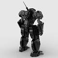 LEGO Toy Blocks Fighting Robot Gundam Mech Warrior Transformers 3d model
