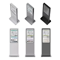 Various Standing Billboard Types With Digital Screens And Information Displays