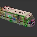 Modern Bus Old Bus Metro Bus Mini Bus Airport Bus 3d model