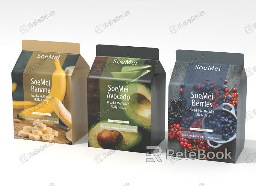 Modern Beverage Boxed Juice model