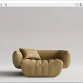 Modern single sofa 3d model
