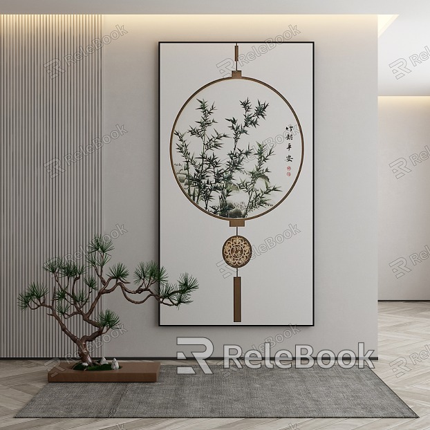 New Chinese Plant Painting Decorative Painting model