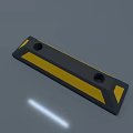 Road Facility Black And Yellow Rubber Parking Stopper With Mounting Holes