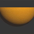 Fresh Juicy Sliced Orange Half With Bright Pulp On Dark Background