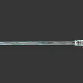 Modern Laser Weapon Featuring Pink Beam And Gold Silver Hilt Design