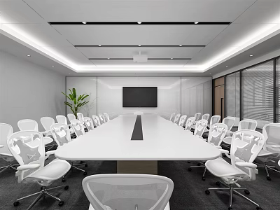 Modern Conference Room 3d model