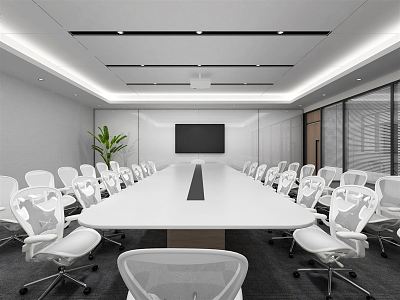 Modern Conference Room 3d model