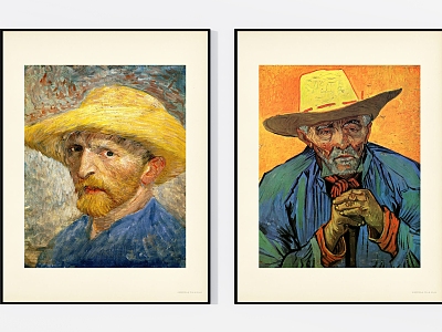 Modern Oil Painting Van Gogh Portrait Pattern Oil Painting Combination model