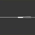White Slim Computer Cable with Plug and Smooth Design for Device Connection