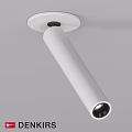 White Cylindrical Modern Ceiling Mounted Downlight Spotlight For Home Indoor Lighting