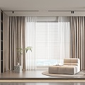 Modern Curtains 3d model