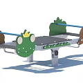 Fun Animal Shaped Garden Ornament Seesaw With Frog Dinosaur Ladybug Design For Kids Outdoor