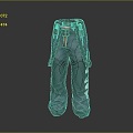 Jeans Straight Pants Khakis Bloomers Wide Leg Pants Flare Pants Pencil Pants Cargo Pants 3d model