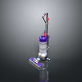 Upright Purple And Silver Vacuum Cleaner With Cleaning Head And Handle