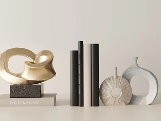 Modern ornaments combination 3d model
