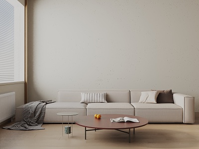 Modern three-seat sofa 3d model